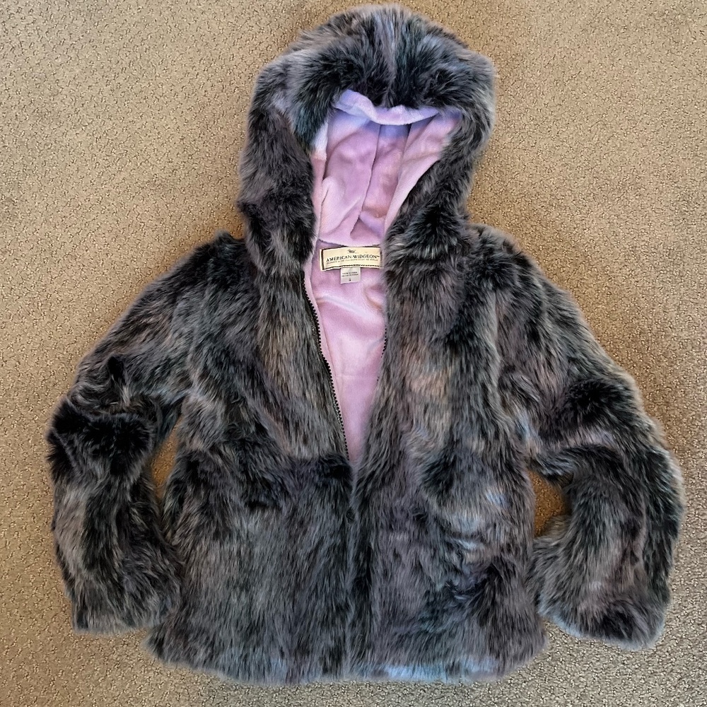 American Widgeon Grey/MultiColored faux fur Jacket